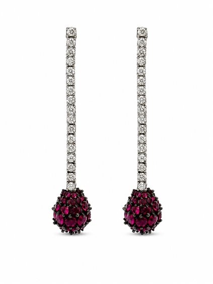 Orecchini Cianfrone Gioielli Donna in Oro Rubino 0.53 Ct OROR-49-198 - OROR-49-198